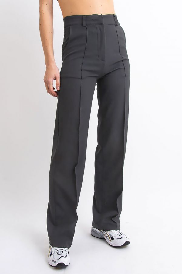 V2 High waist Suit Pants With Pintucks - Sally Gray