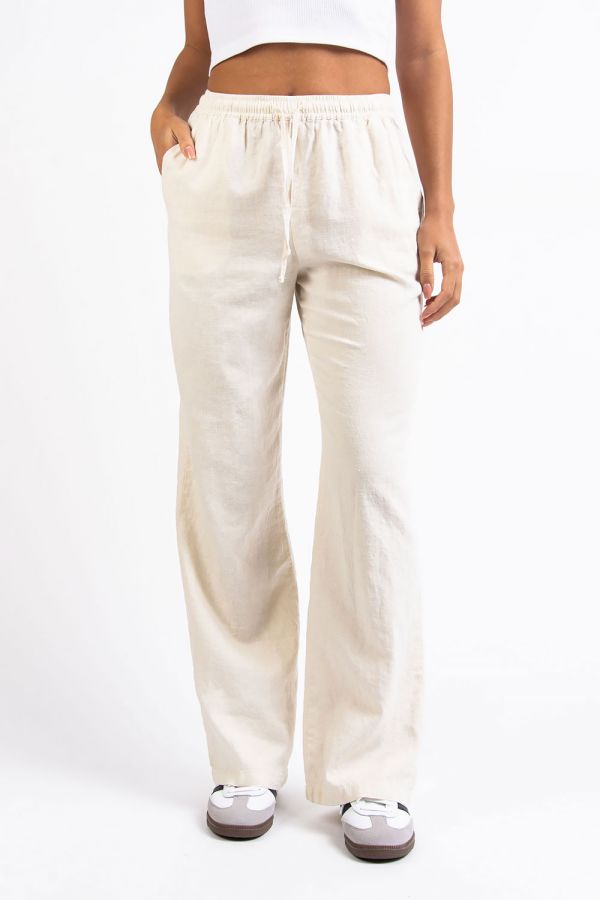High Waist Linen Pants - Mila